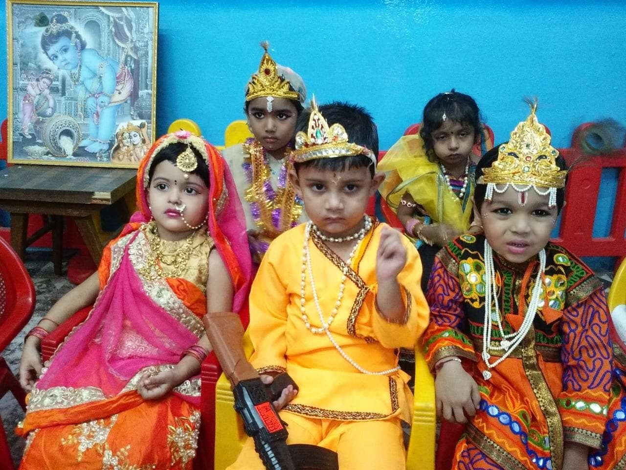 Kids in Radha-Krishna