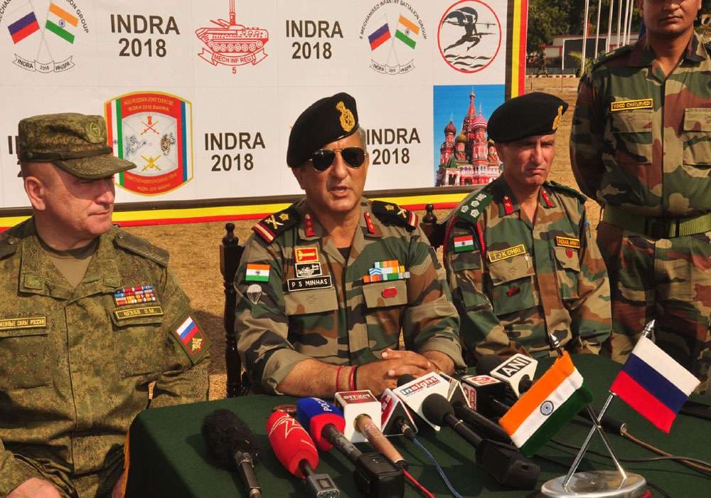 see photos- indian and russian army joint practice in babina jhansi