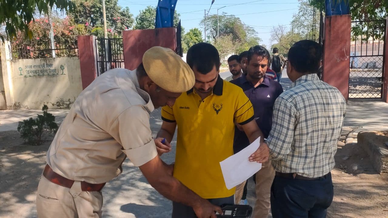 Exam day at jaipur